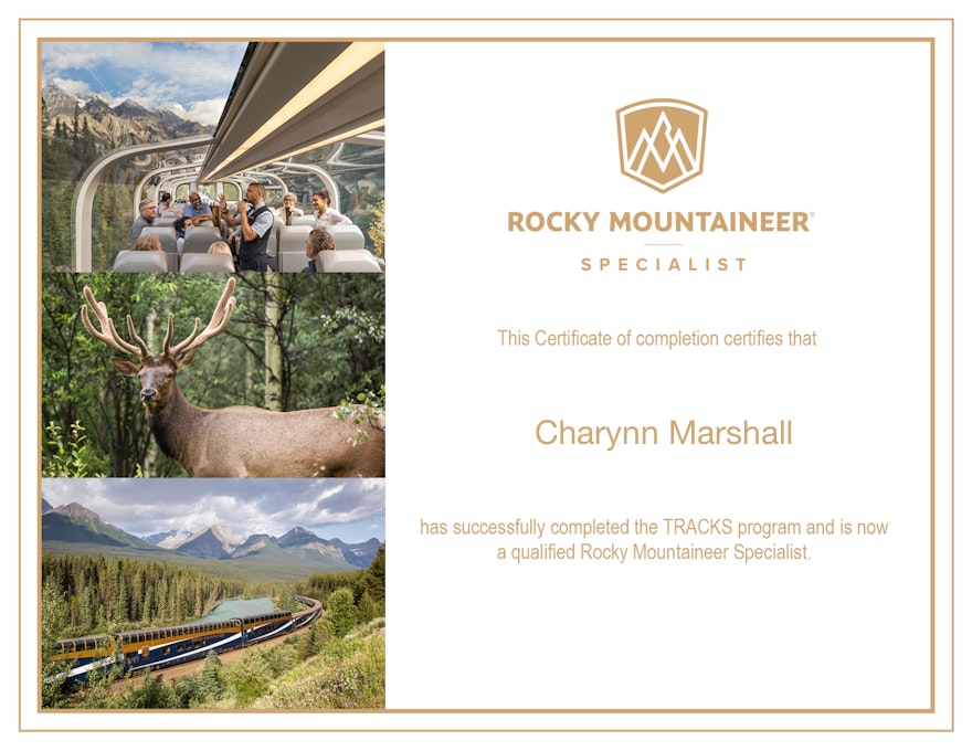 Rocky Mountaineer Specialist Certification